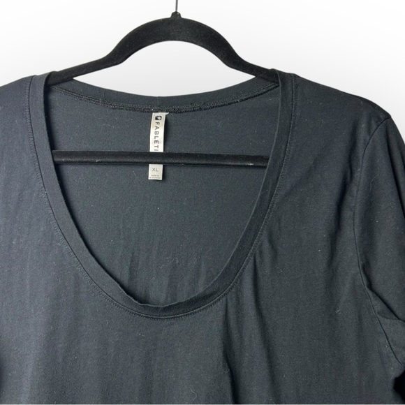 Fabletics Black Long Sleeve Top w Side Details L - Picture 2 of 6